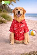 Red Universe Cotton Dog Shirt