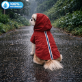 15 Furries Urban Red Dog Raincoat (100 % Waterproof)