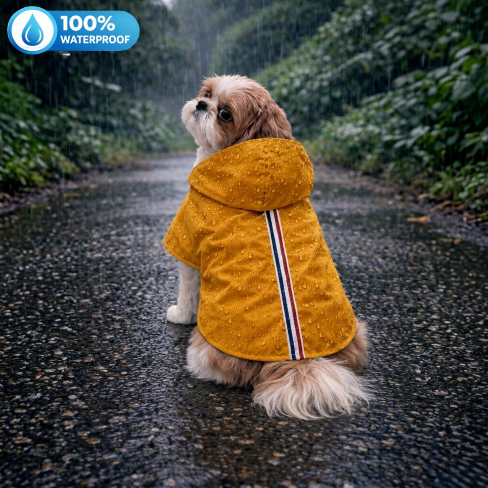 15 Furries Urban Yellow Dog Raincoat (100 % Waterproof)