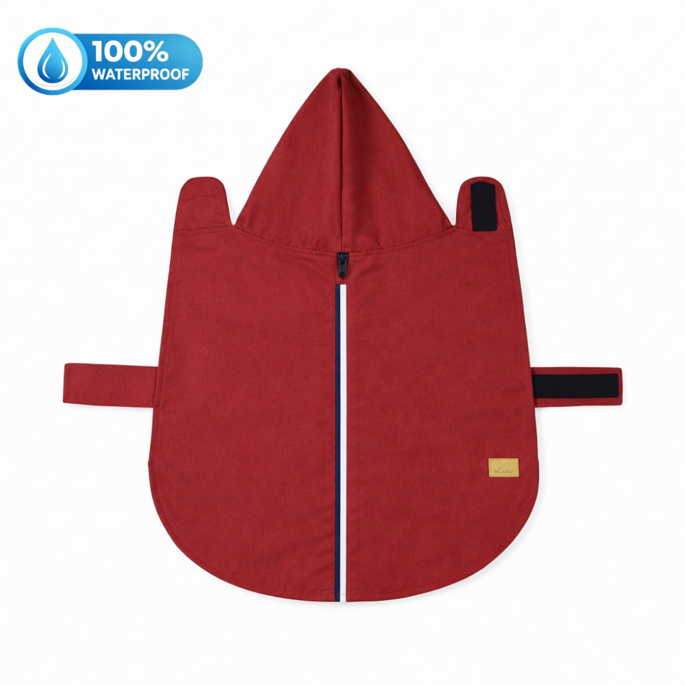 15 Furries Urban Red Dog Raincoat (100 % Waterproof)