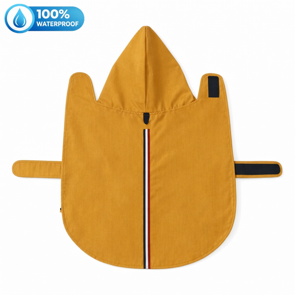 15 Furries Urban Yellow Dog Raincoat (100 % Waterproof)