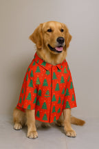 TREE-MENDOUS JOY (RED)  DOG SHIRT
