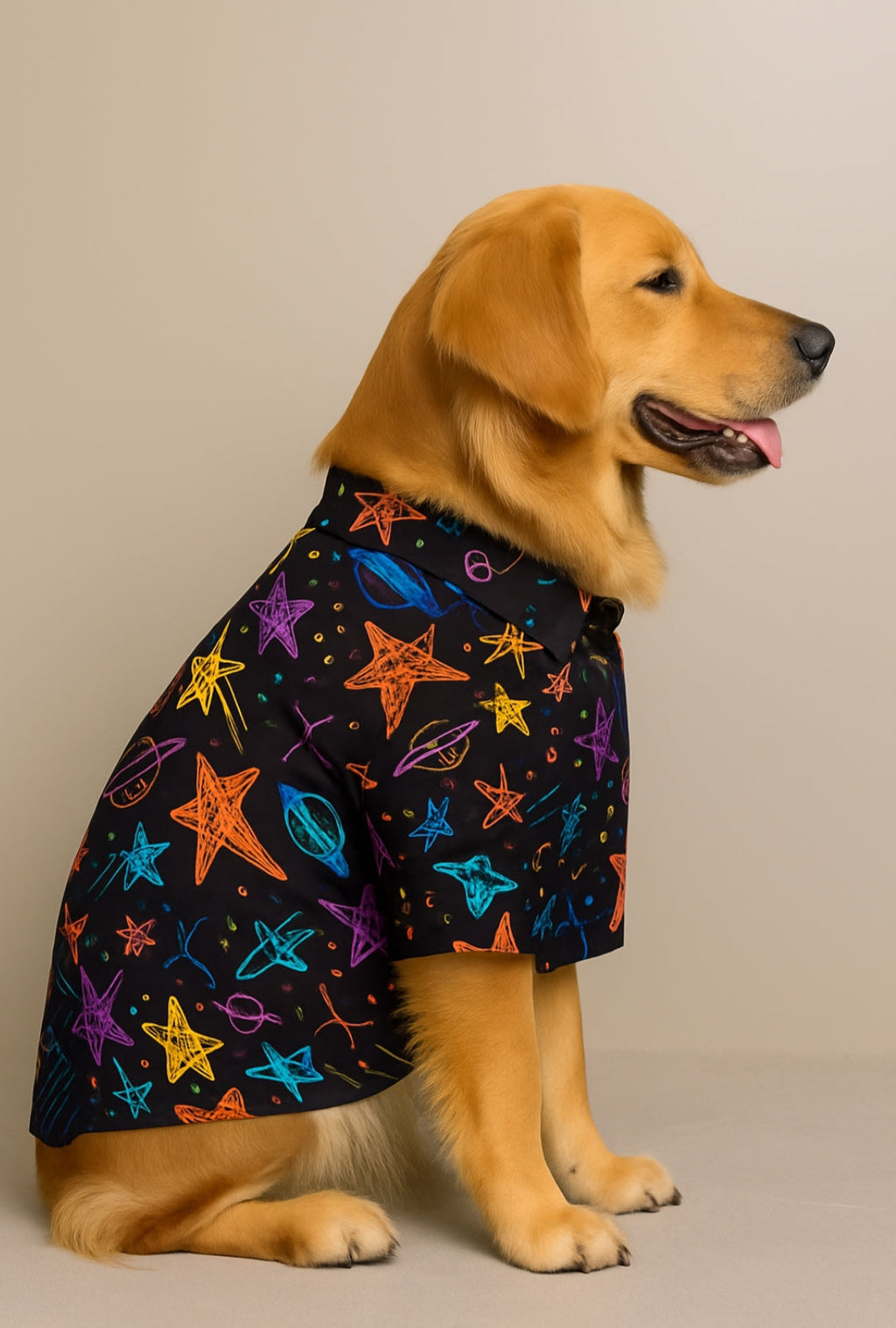 PLANETS & STARS  DOG SHIRT
