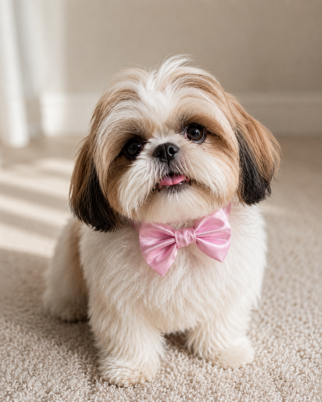 BABY PINK  Satin Bow for  Dogs and Cats
