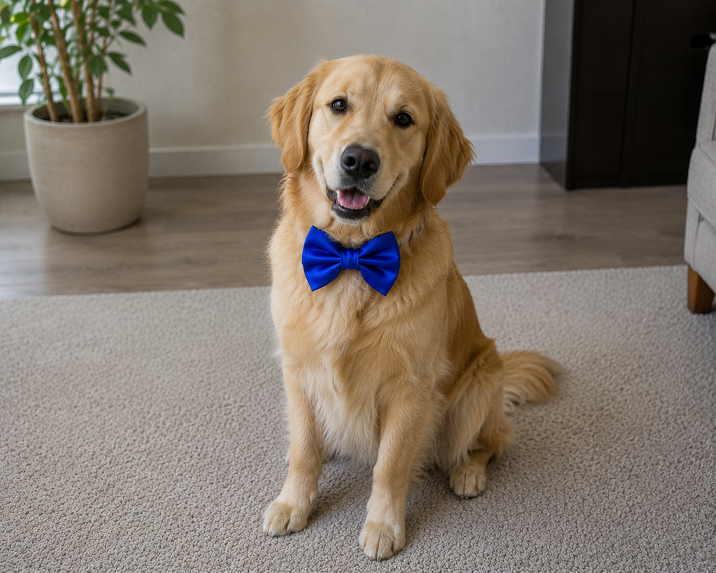 ROYAL BLUE Satin Bow for  Dogs and Cats